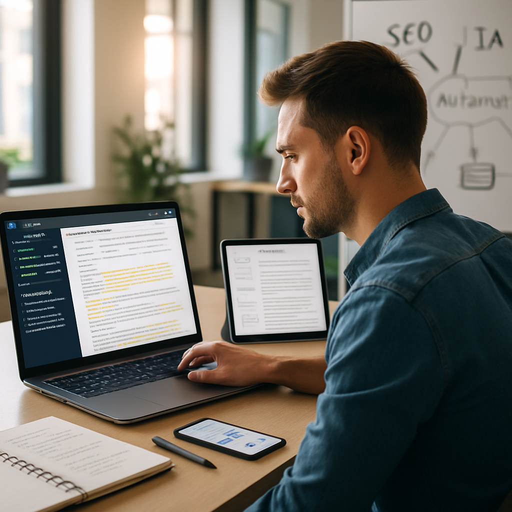 Rédaction augmentée par IA : bonnes pratiques SEO pour PME et indépendants